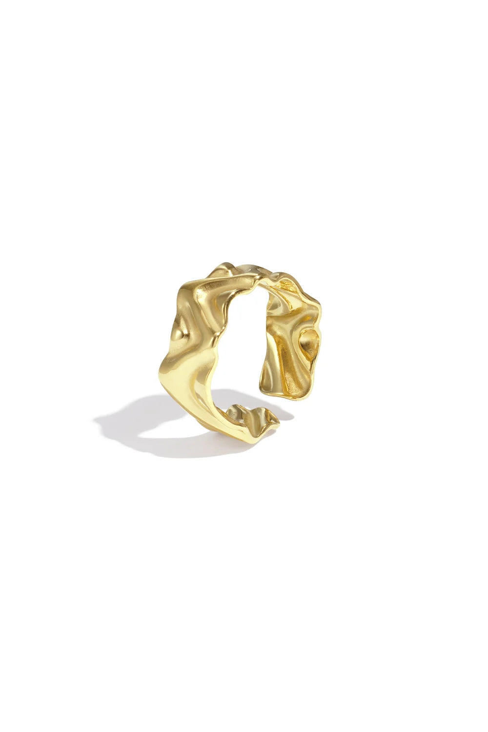 Ring Irrigular shape goud