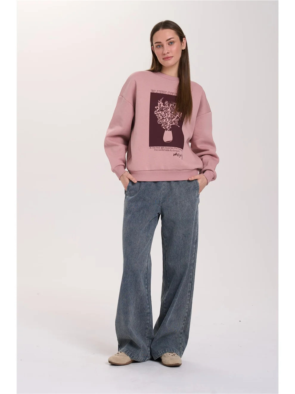 Roze sweater