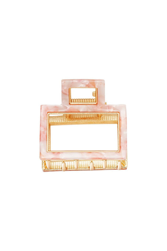 Haarspeld Open Marble roze