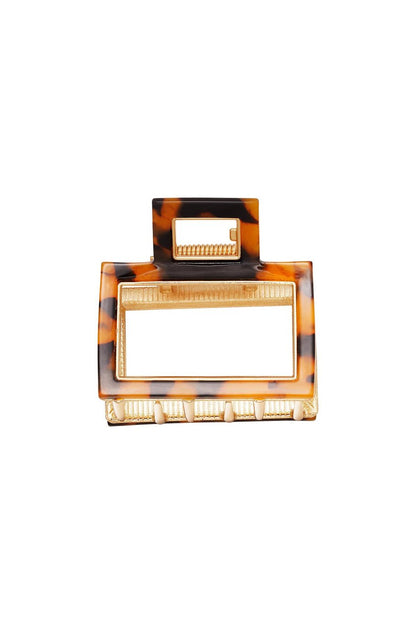 Haarspeld Open Marble bruin