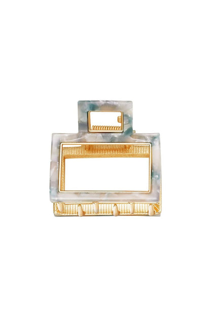 Haarspeld Open Marble blauw