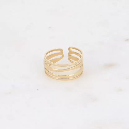Ring 5 Layers goud