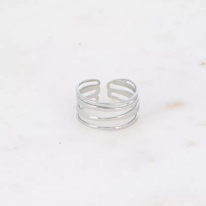 Ring 5 Layers zilver
