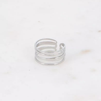 Ring 5 Layers zilver