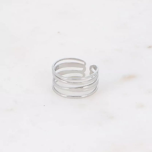 Ring 5 Layers zilver