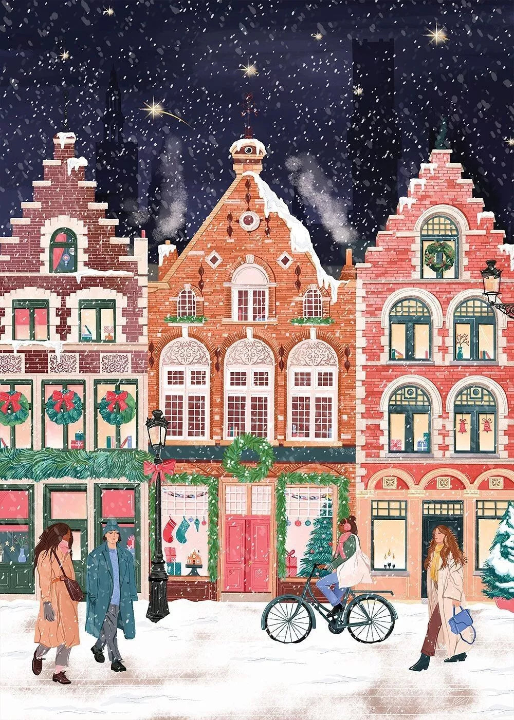 Puzzel Bruges at Christmas