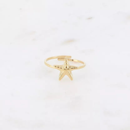 Ring Starfish goud