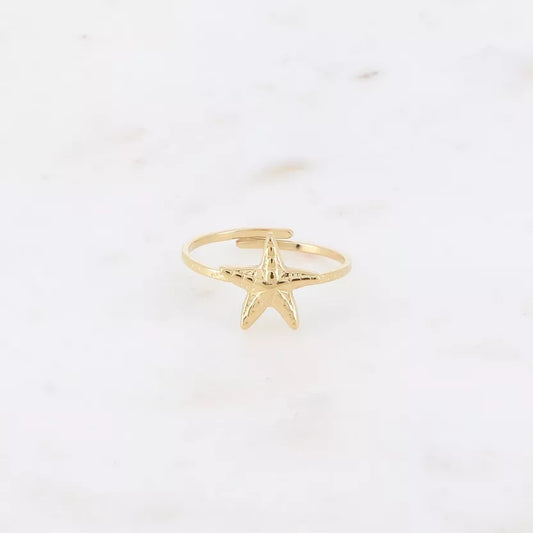 Ring Starfish goud