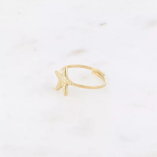 Ring Starfish goud