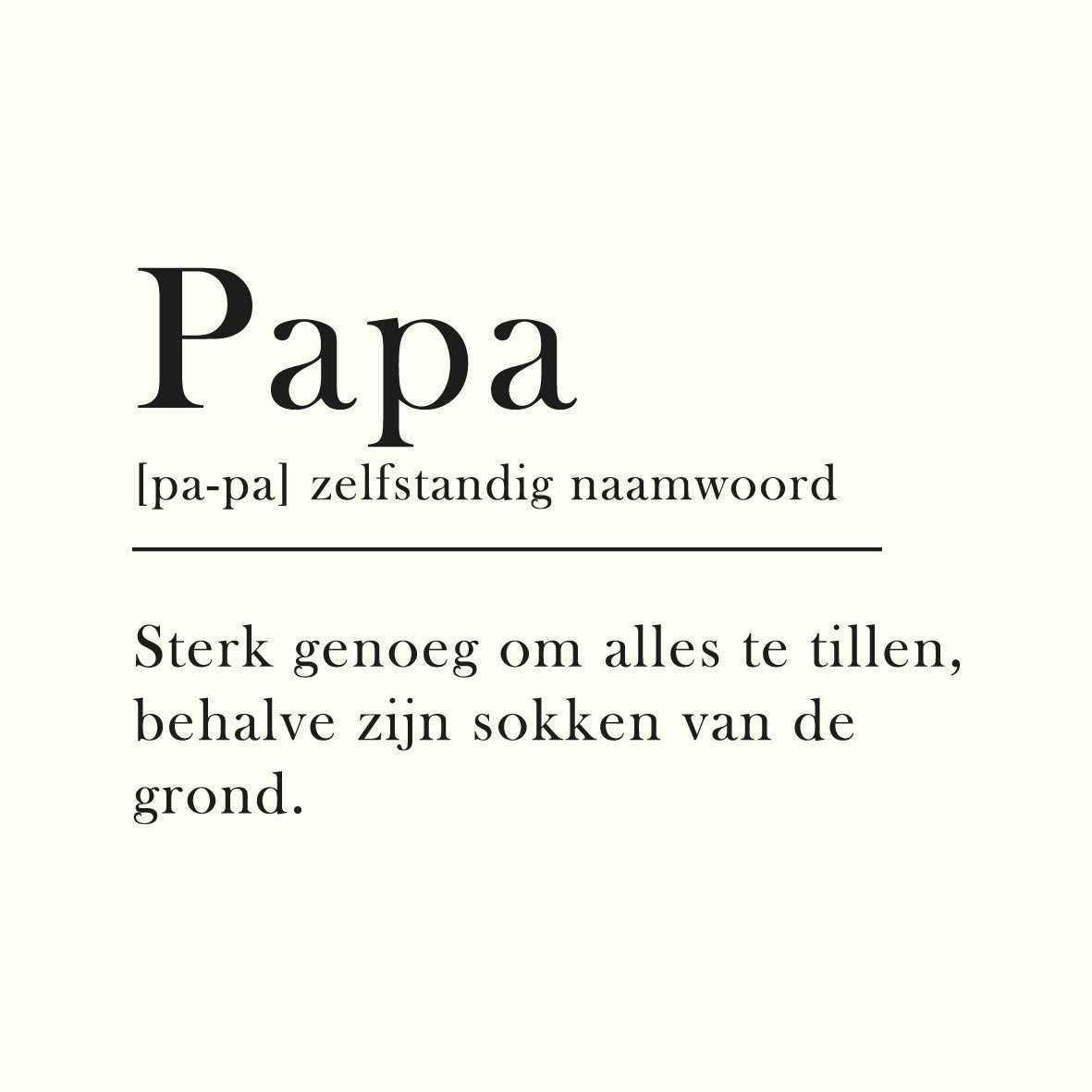 Tegeltje Papa