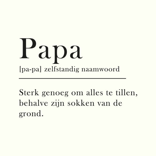 Tegeltje Papa