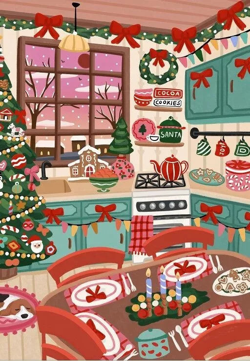 Puzzel Christmas Kitchen