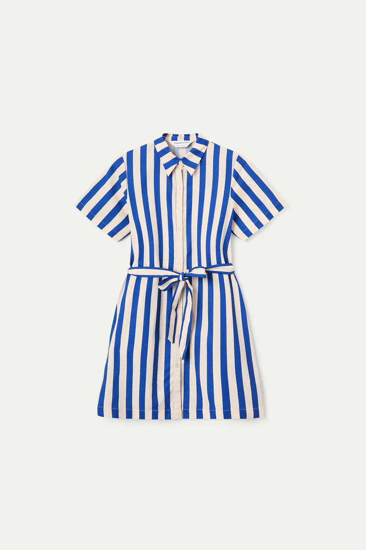 Kleedje blauwe strepen