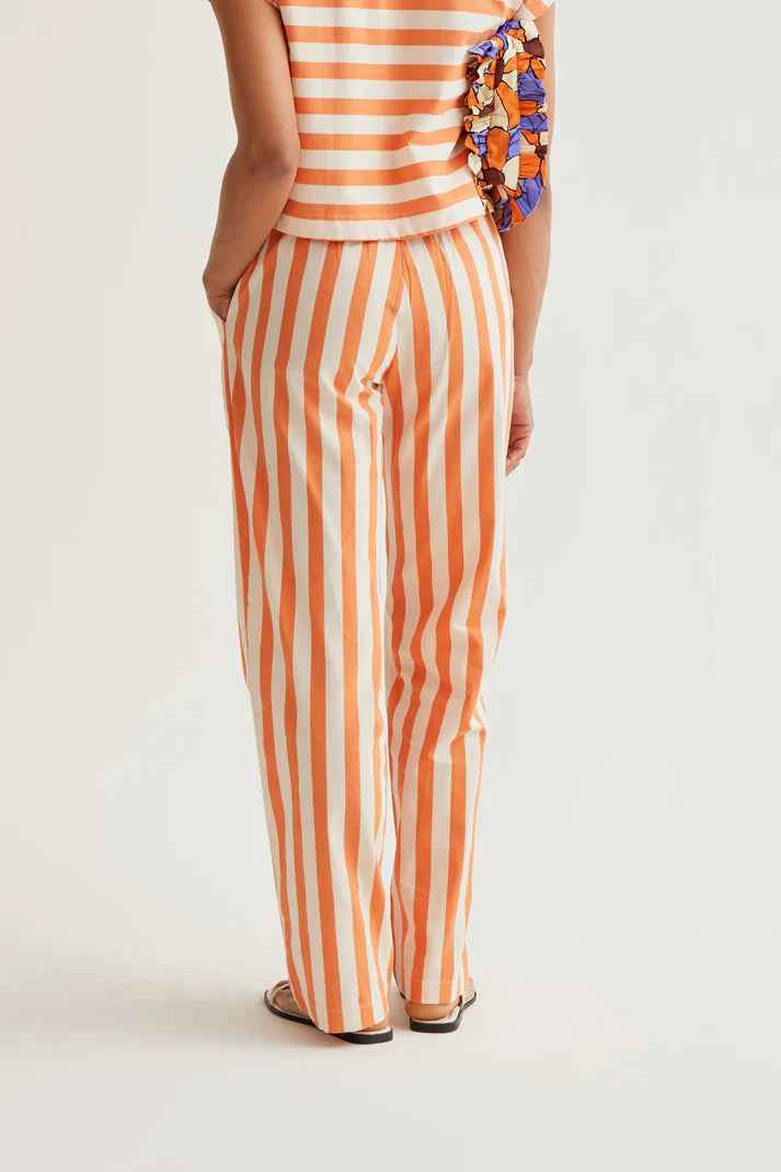 Broek oranje strepen