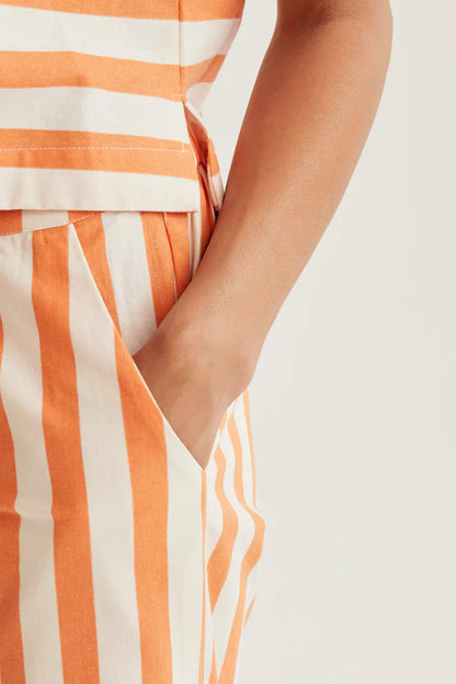 Broek oranje strepen