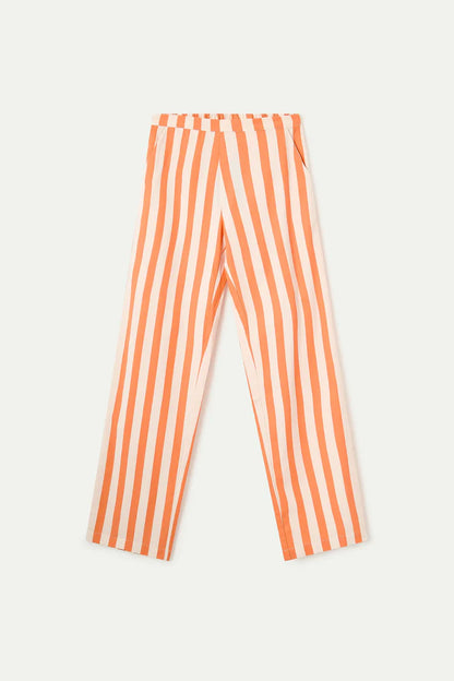 Broek oranje strepen