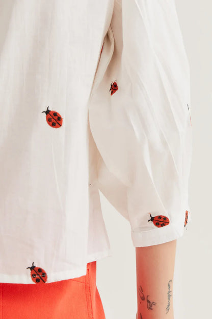 Blouse lieveheersbeestjes