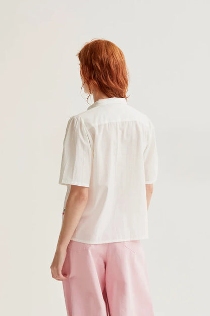 Blouse met kersenprint