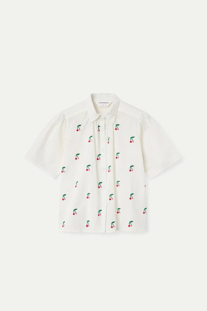 Blouse met kersenprint
