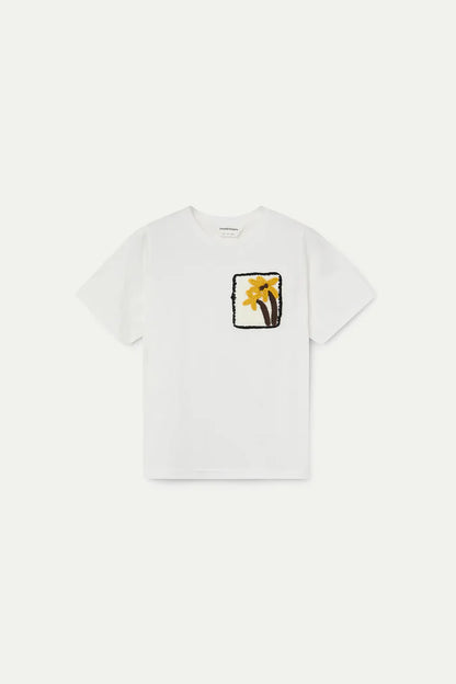 Wit T-shirt gehaakt zakje
