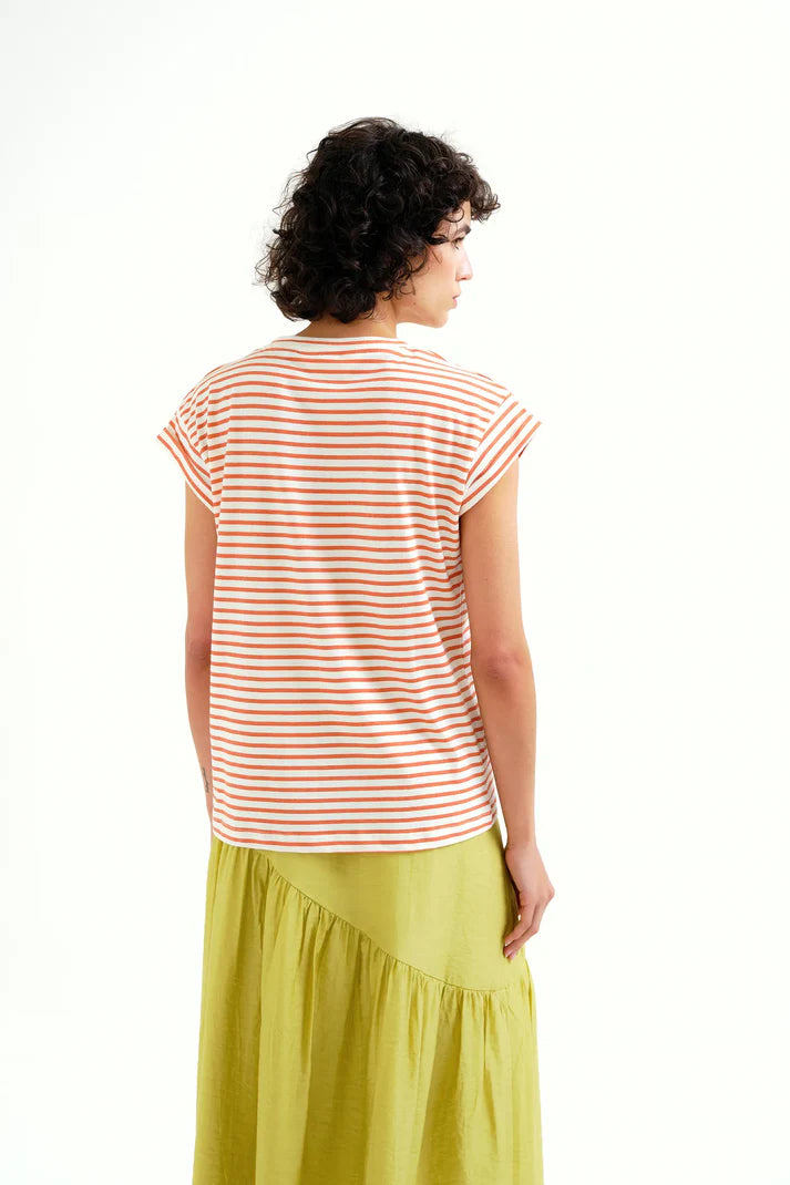 T-shirt streepjes palmboom