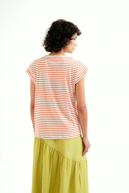 T-shirt streepjes palmboom