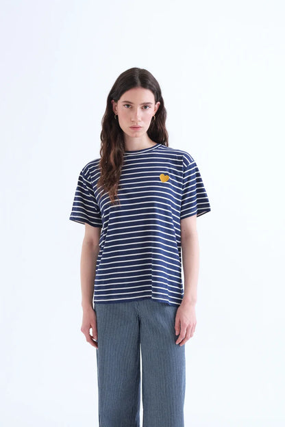 T-shirt streepjes & hartje