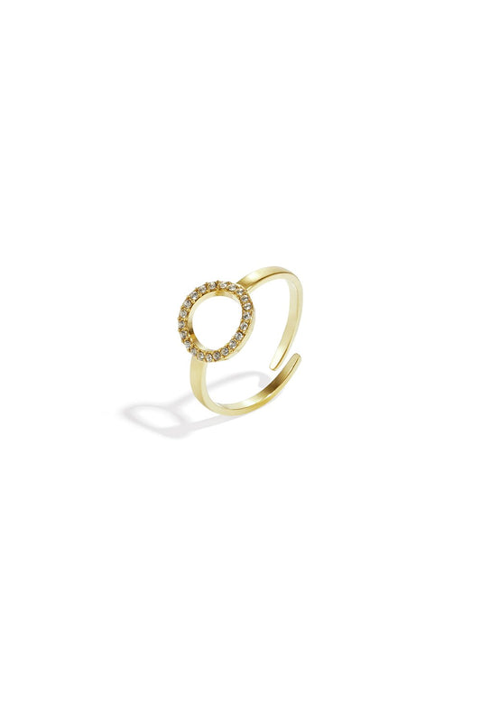Ring Sparkling Circle goud