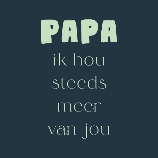 Tegeltje Papa ik hou van jou