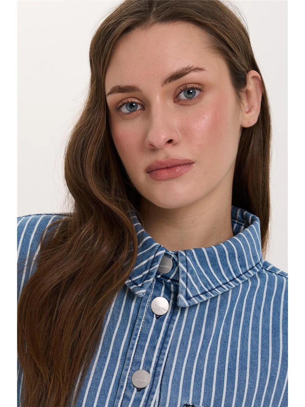 Gestreept jeansvestje