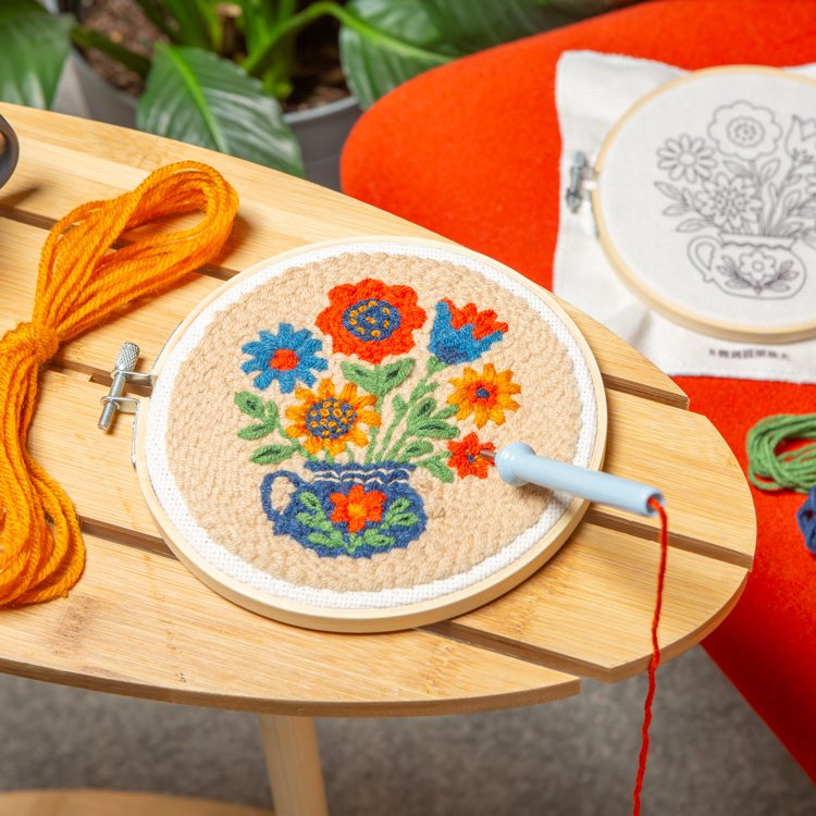 Punch Needle Boeket bloemen