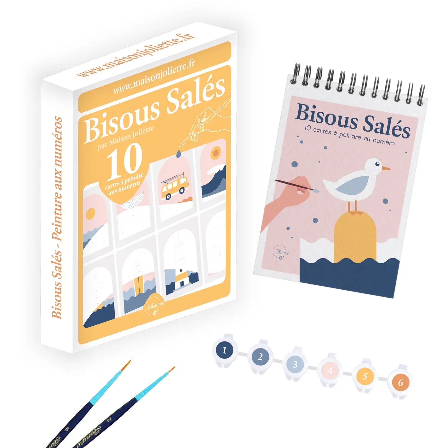 Schilderen op nummer Bisous salés