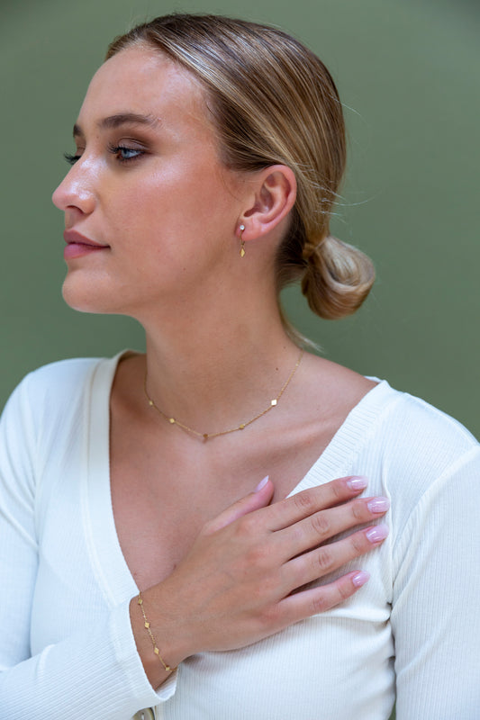 Armband Small Diamond shapes goud