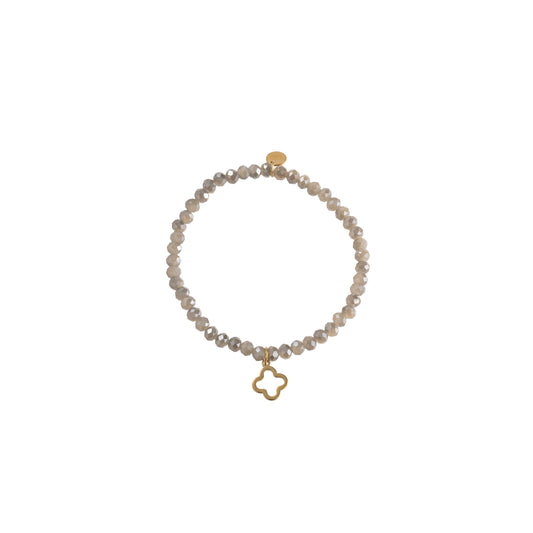 Armband pareltjes Grey Clouds