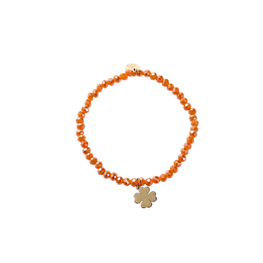 Armbandje oranje klaver