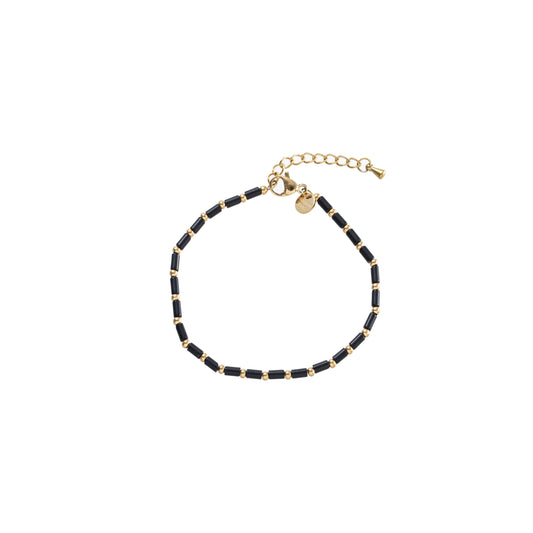 Armband pareltjes zwart