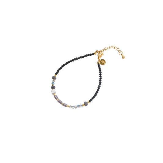 Armband pareltjes zwart