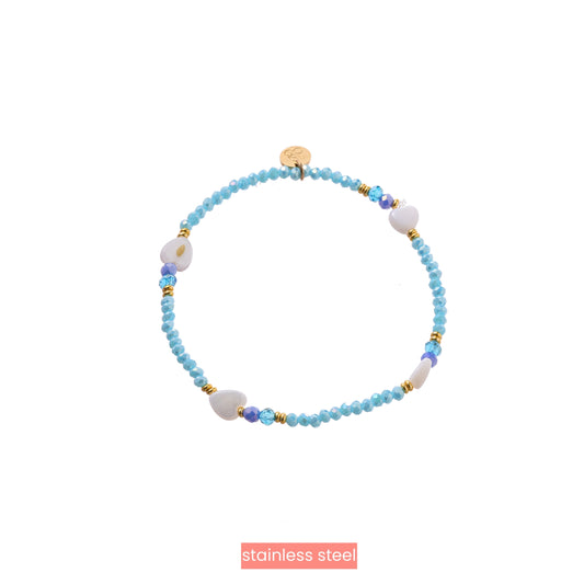 Armbandje Small Hearts blauw