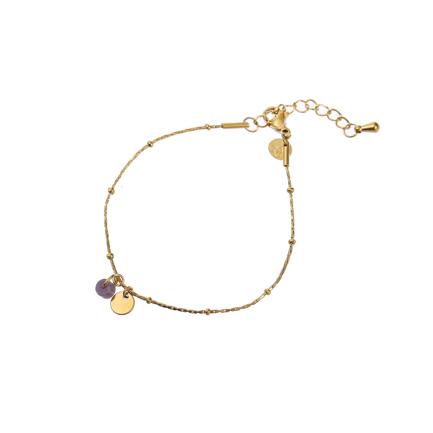 Armbandje Small Bead Paars