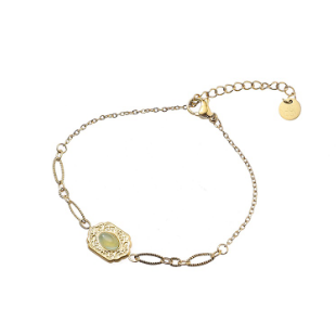 Armband Hexagon Bracelet Green