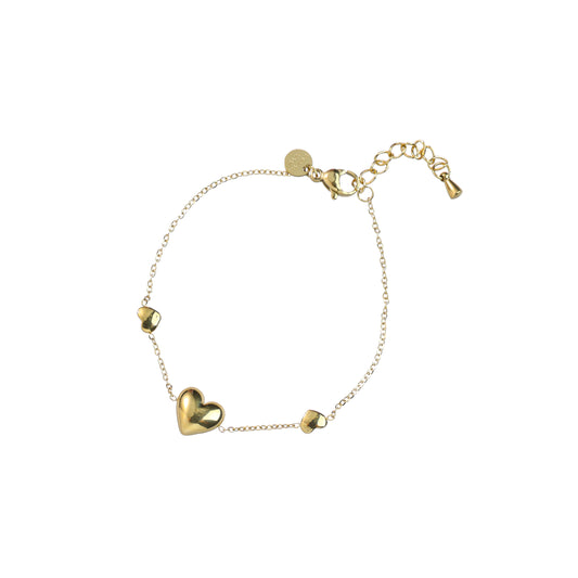 Armband Triple Heart goud