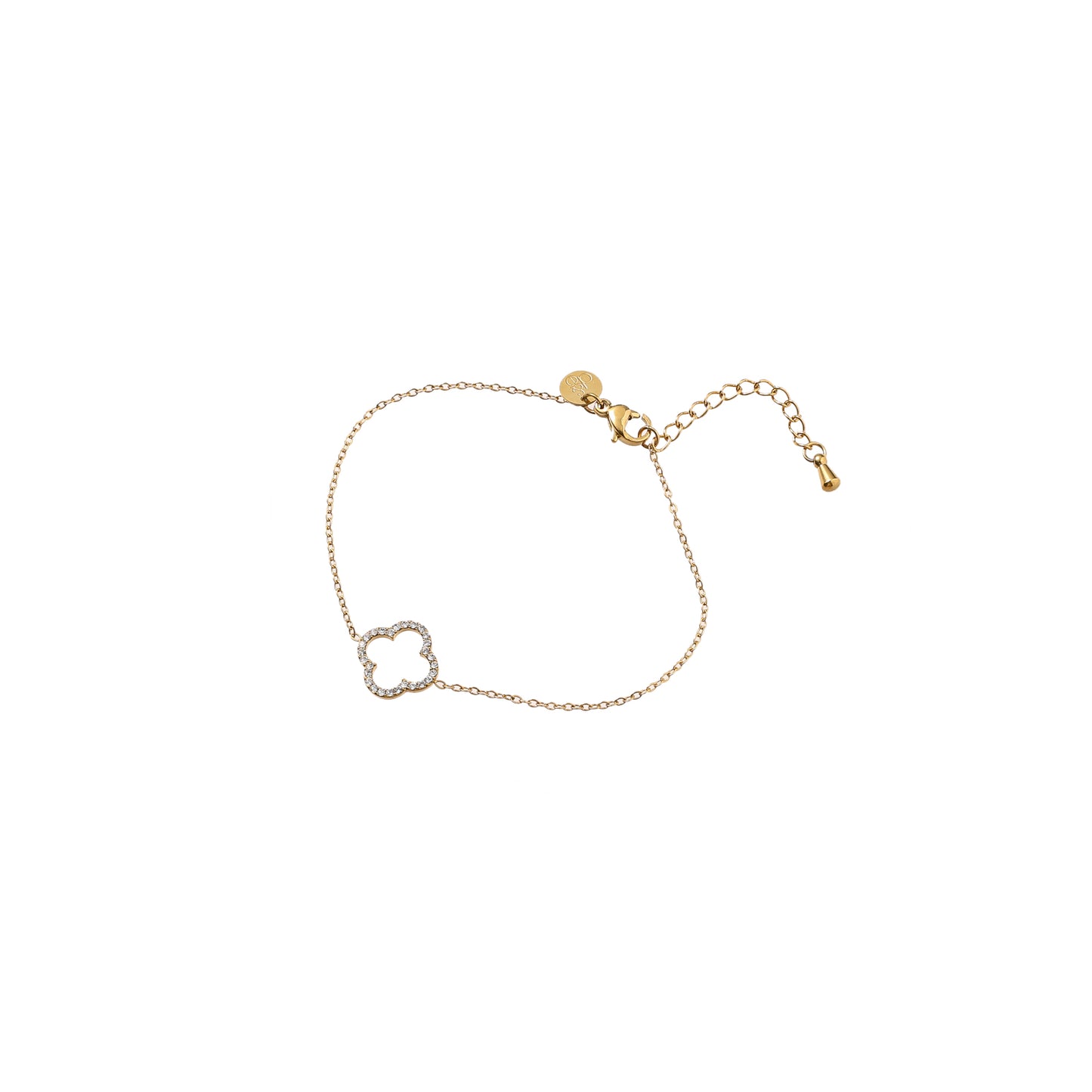 Armbandje Sparkly Clover