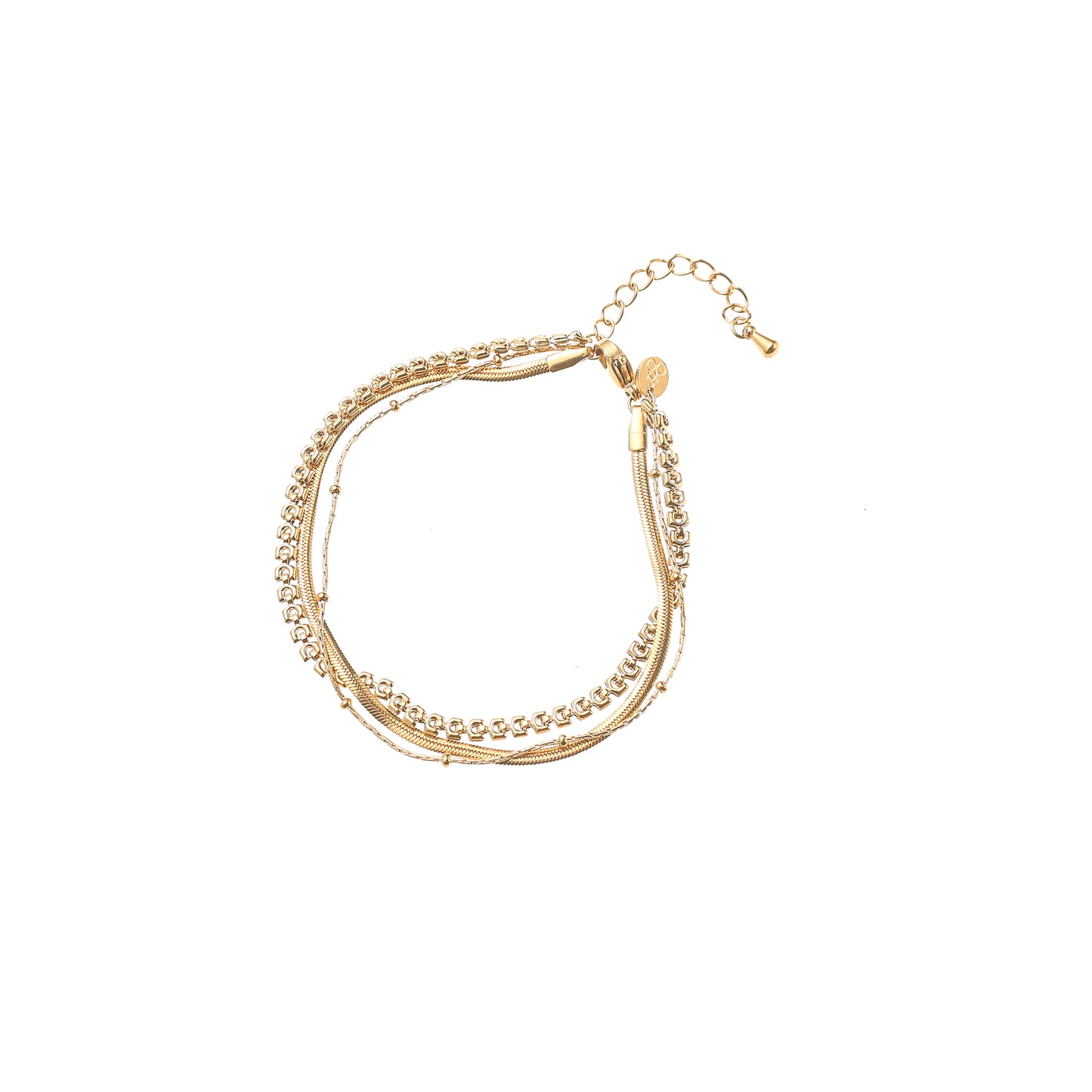 Armbandje Triple Snake - Goud