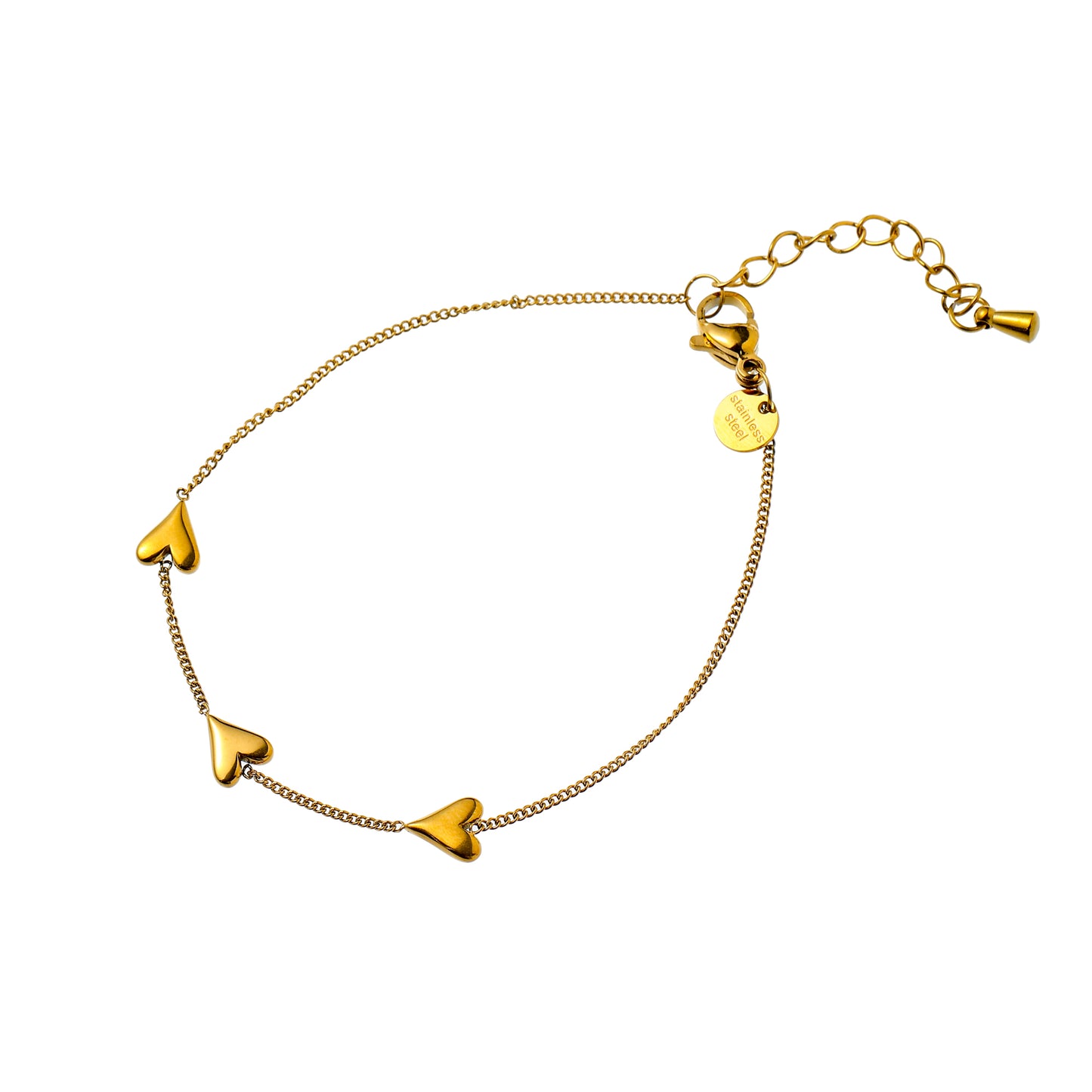 Armbandje Lots of Hearts goud