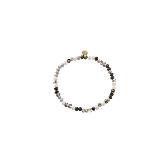 Armbandje parels Grey mix