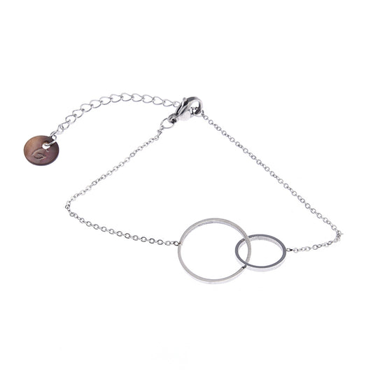 Armbandje Double O zilver