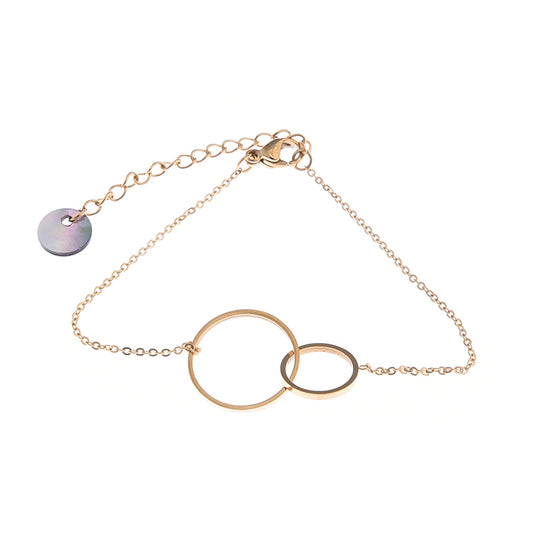 Armbandje Double O goud