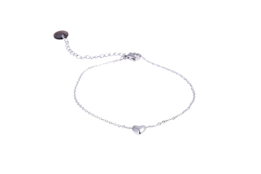 Armbandje Full heart zilver