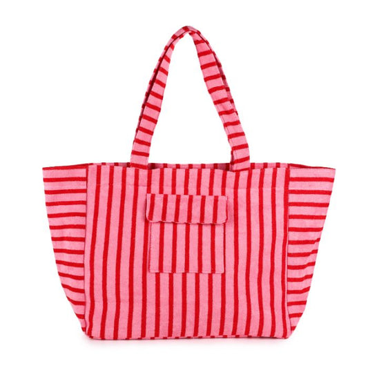 Strandtas roze-rood