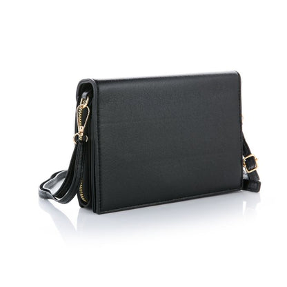 Handtas glitter zwart